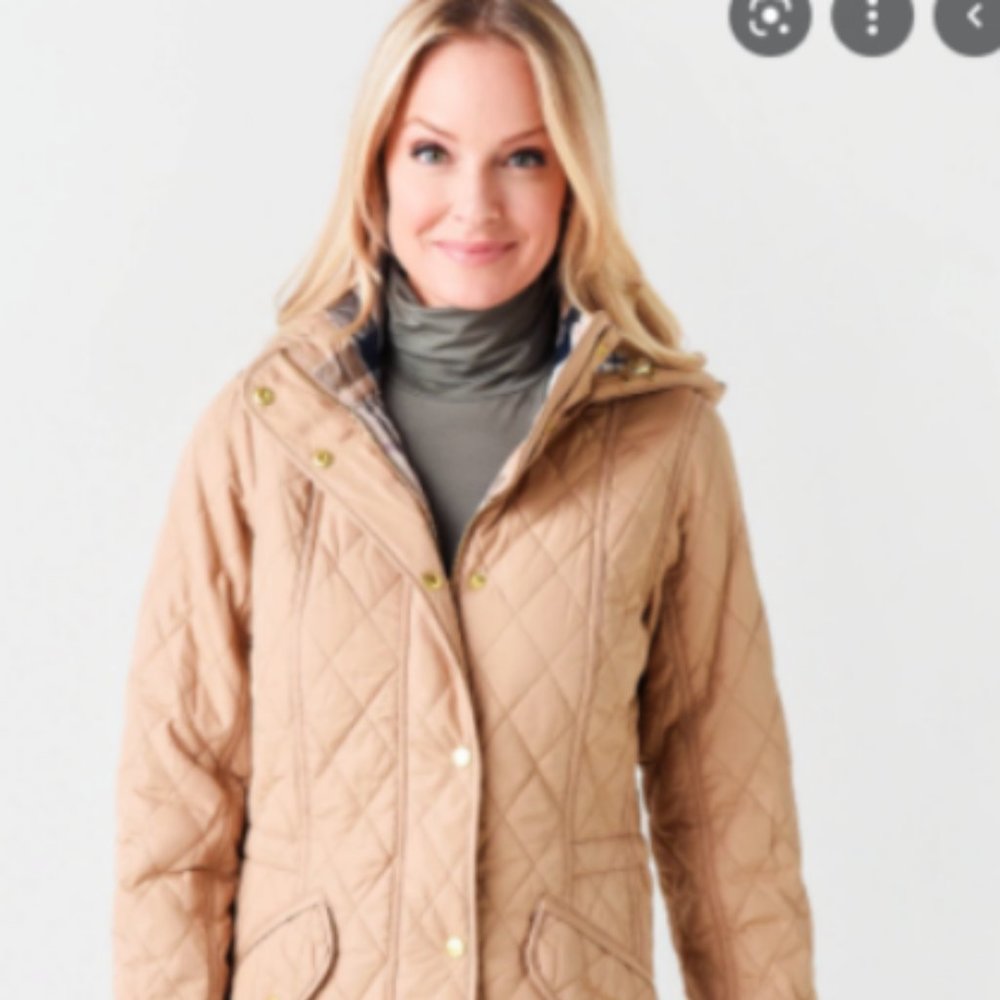 NWT - BARBOUR Women's Millfire Quilted Jacket in Hessian RAVE Reviews